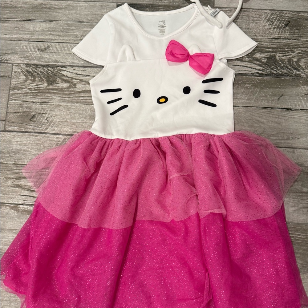 Hello Kitty White and Pink Dress with Bow